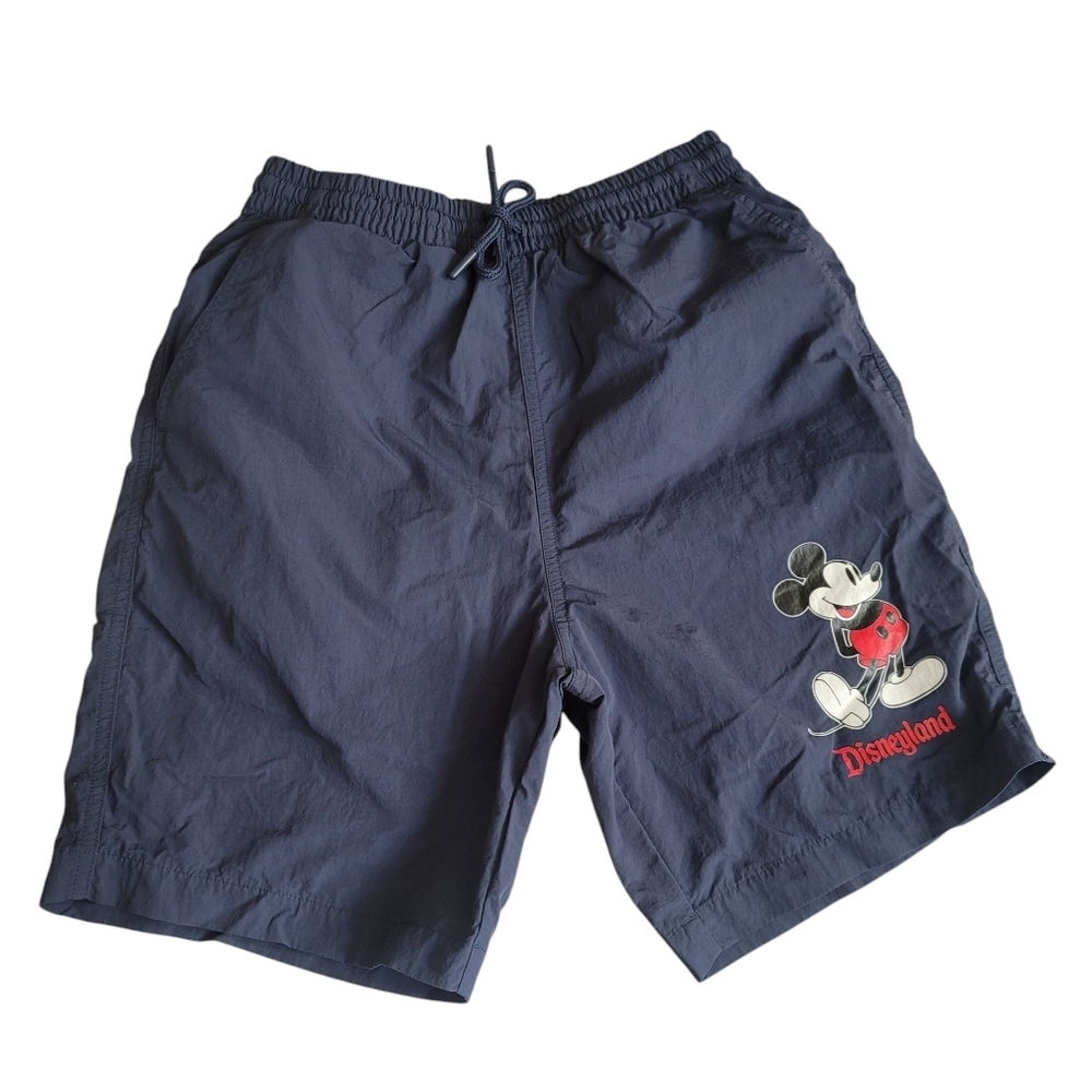 Disneyland Resort Men XS Navy Blue Mickey Mouse Swim Trunks Beach Shorts